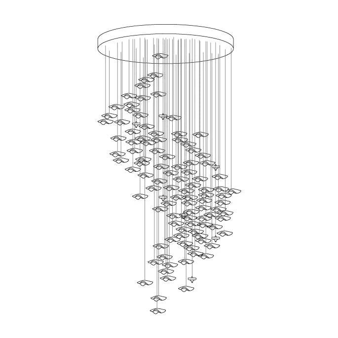 Veloria Fluid Chandelier - fovolighting