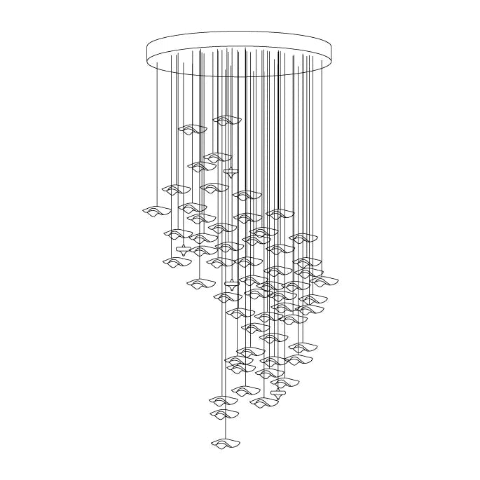 Veloria Fluid Chandelier - fovolighting