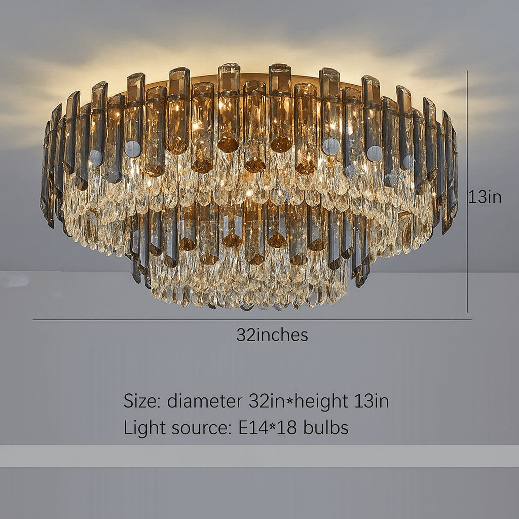 Venice 2 - Tier Crystal Chandelier - fovolighting