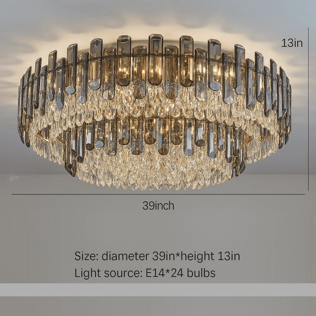 Venice 2 - Tier Crystal Chandelier - fovolighting