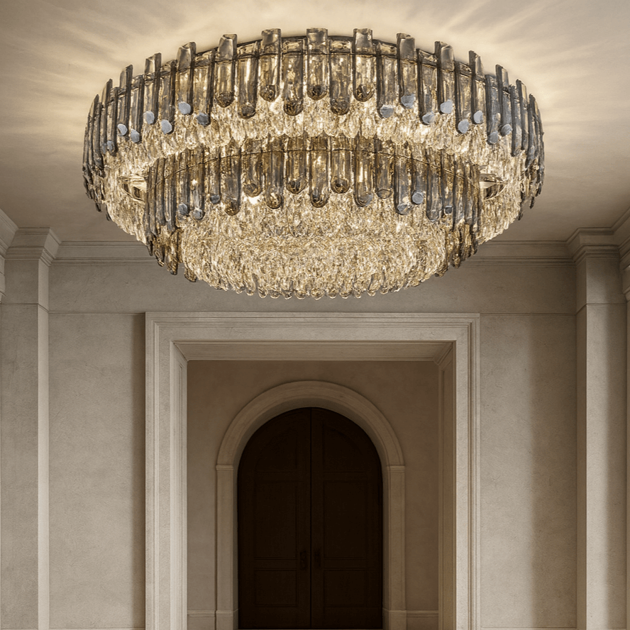 Venice 2 - Tier Crystal Chandelier - fovolighting