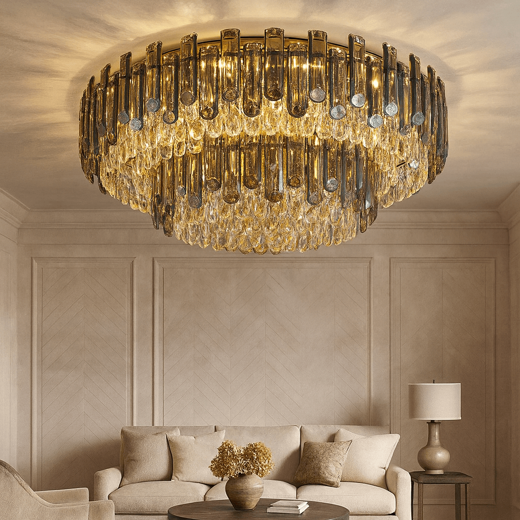 Venice 2 - Tier Crystal Chandelier - fovolighting