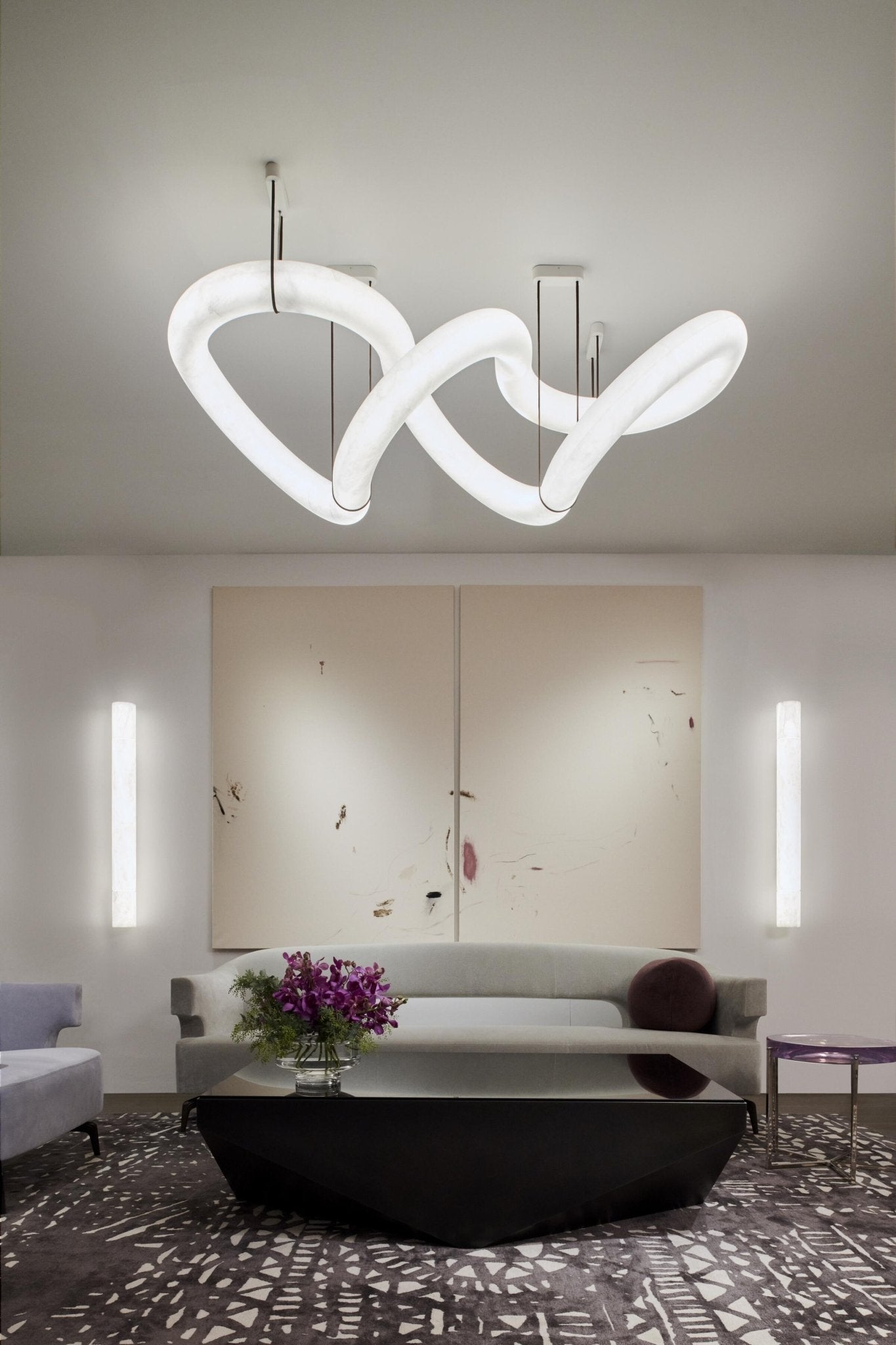 Venus Modern Linear Alabaster Wall Sconce 3"4.7" - fovolighting