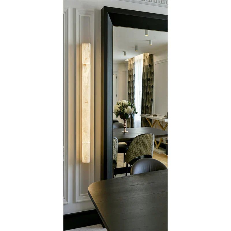 Venus Modern Linear Alabaster Wall Sconce 3"4.7" - fovolighting