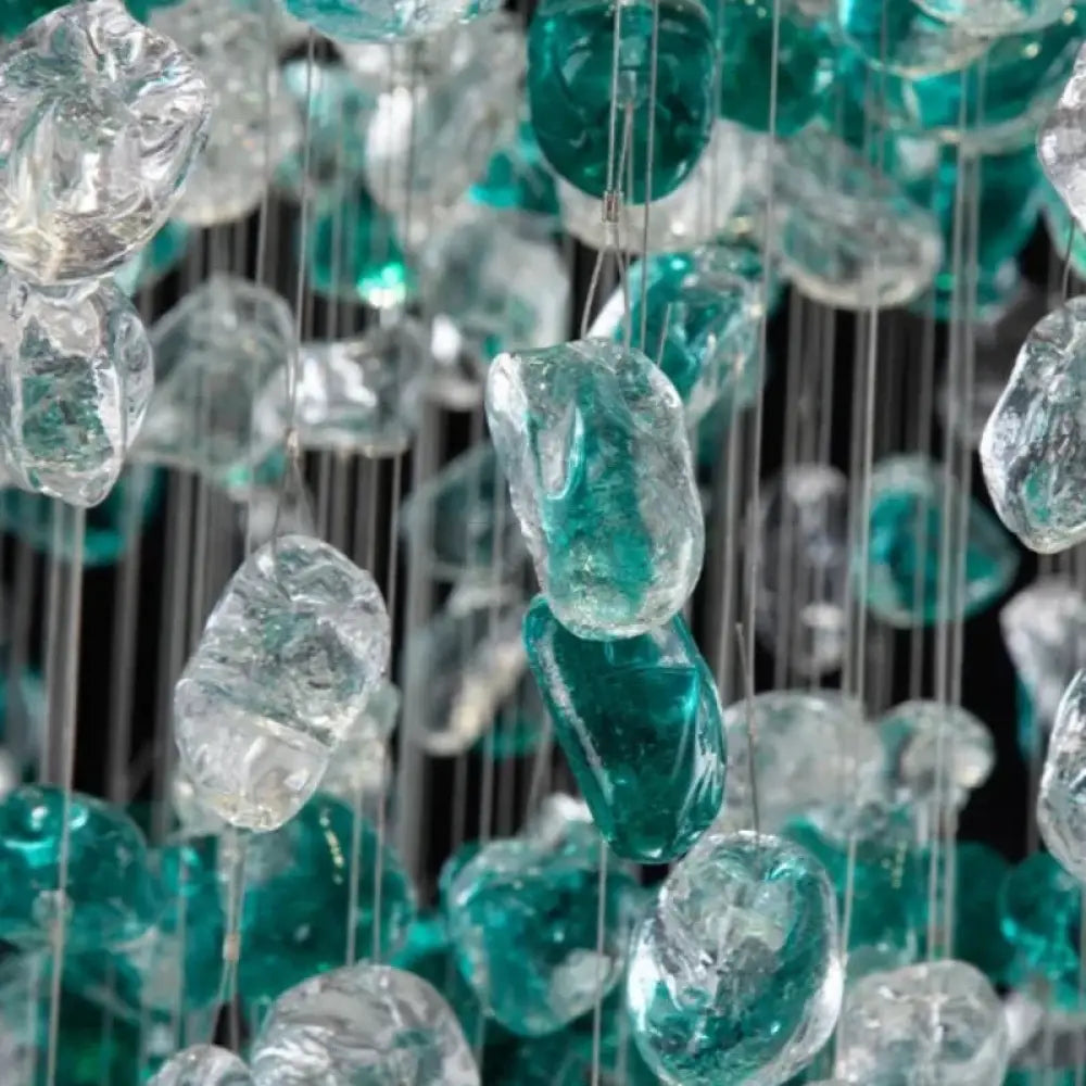 Verde Crystal Foyer Chandelier - fovolighting