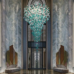 Verde Crystal Foyer Chandelier - fovolighting