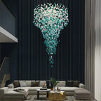 Verde Crystal Foyer Chandelier - fovolighting