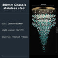 Verde Crystal Foyer Chandelier - fovolighting