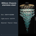 Verde Crystal Foyer Chandelier - fovolighting