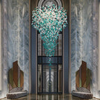 Verde Crystal Foyer Chandelier - fovolighting
