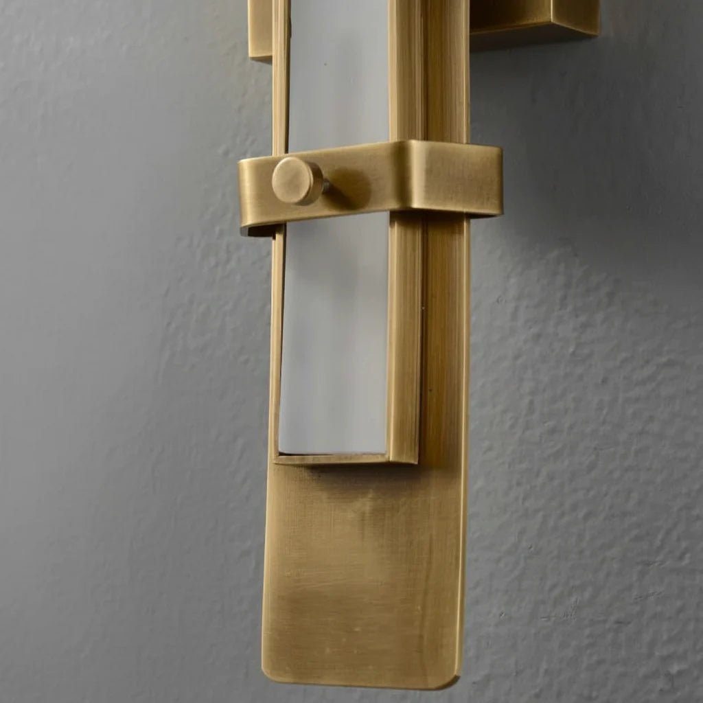 Verena Copper & Glass Wall Sconce - fovolighting