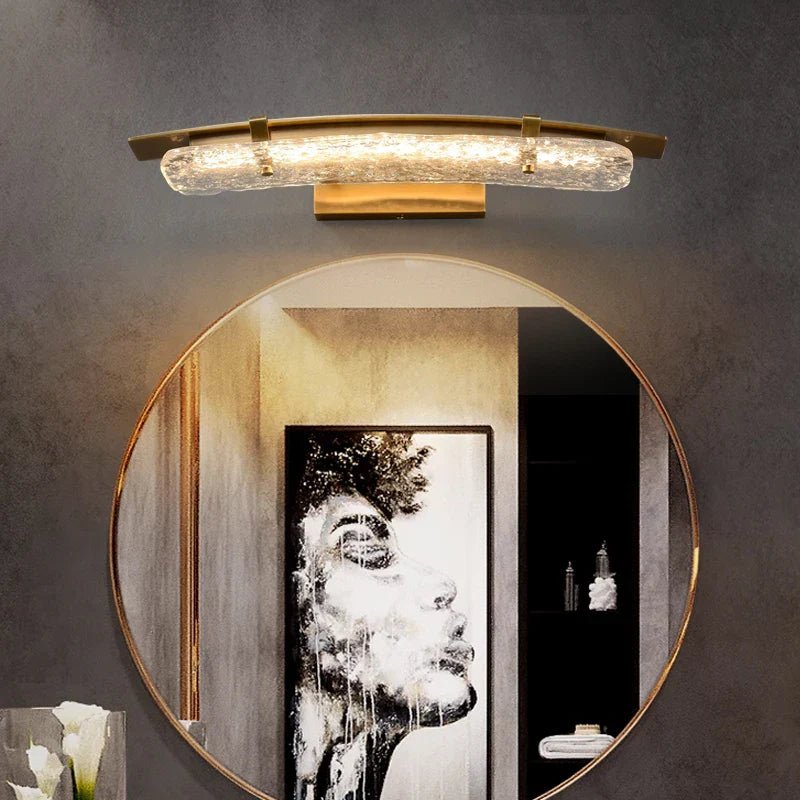 Verena Copper & Glass Wall Sconce - fovolighting