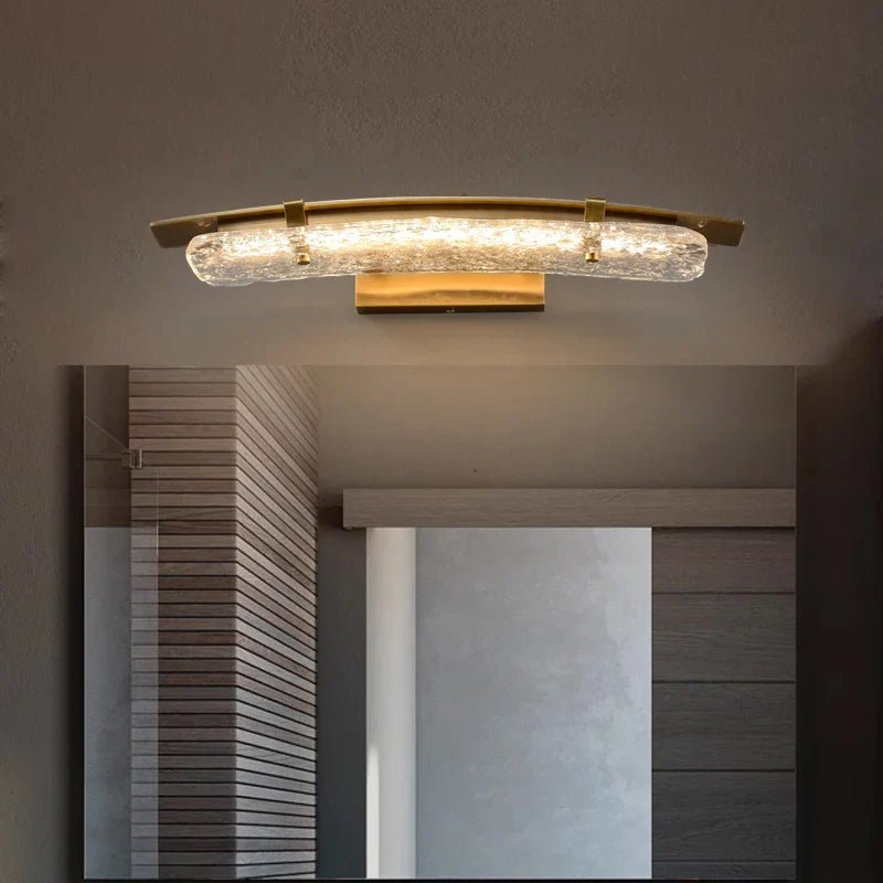 Verena Copper & Glass Wall Sconce - fovolighting