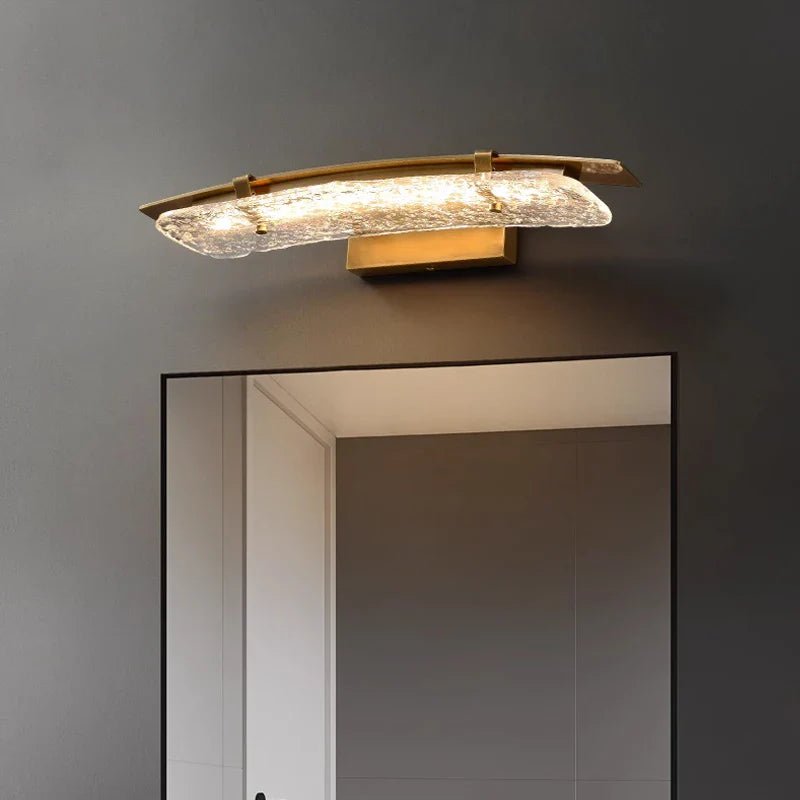 Verena Copper & Glass Wall Sconce - fovolighting