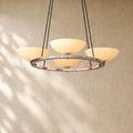 Vernat Round Chandelier - Polished Nickel / 36’’