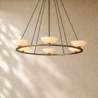 Vernat Round Chandelier - Vintage Brass / 60’’