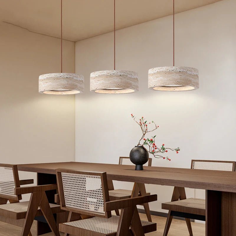 Vero Travertine Bell Pendant - fovolighting