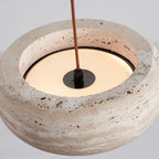Vero Travertine Bell Pendant - fovolighting