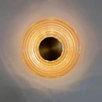Vetra Ripple Glass & Copper Wall Sconce - fovolighting