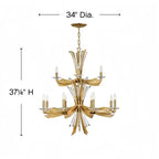 Vida Medium Multi Tier Chandelier - fovolighting