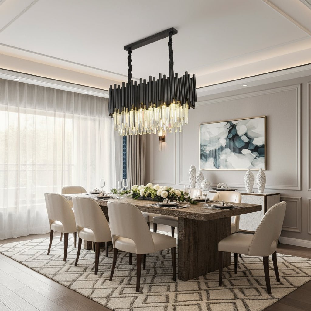 Vigo Crystal Dining Room Chandelier - fovolighting