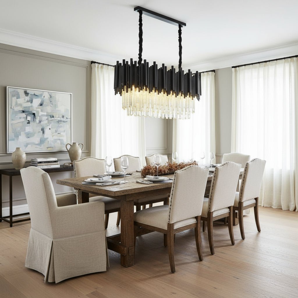 Vigo Crystal Dining Room Chandelier - fovolighting