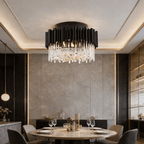 Vigo Crystal Flush Mount Chandelier - fovolighting