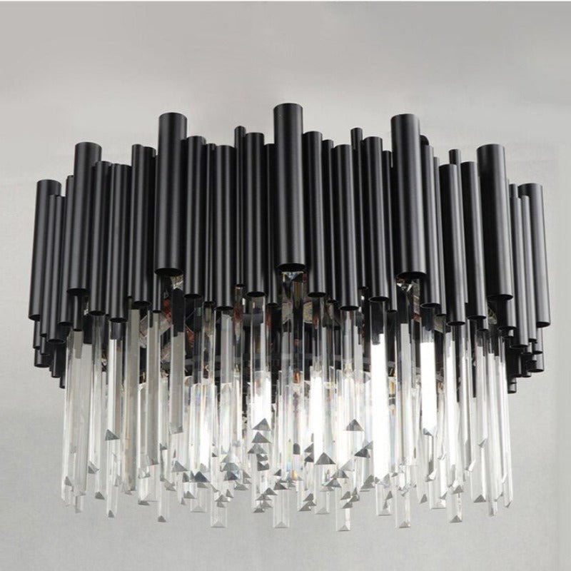 Vigo Crystal Flush Mount Chandelier - fovolighting