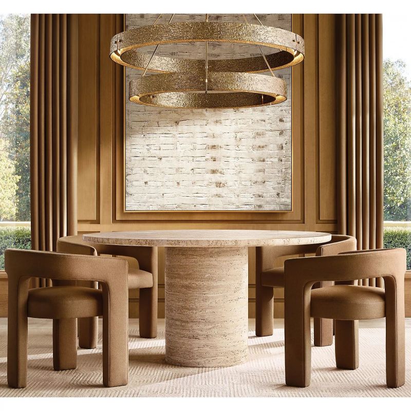 Vilary 2 - tier Round Chandelier 60" - fovolighting