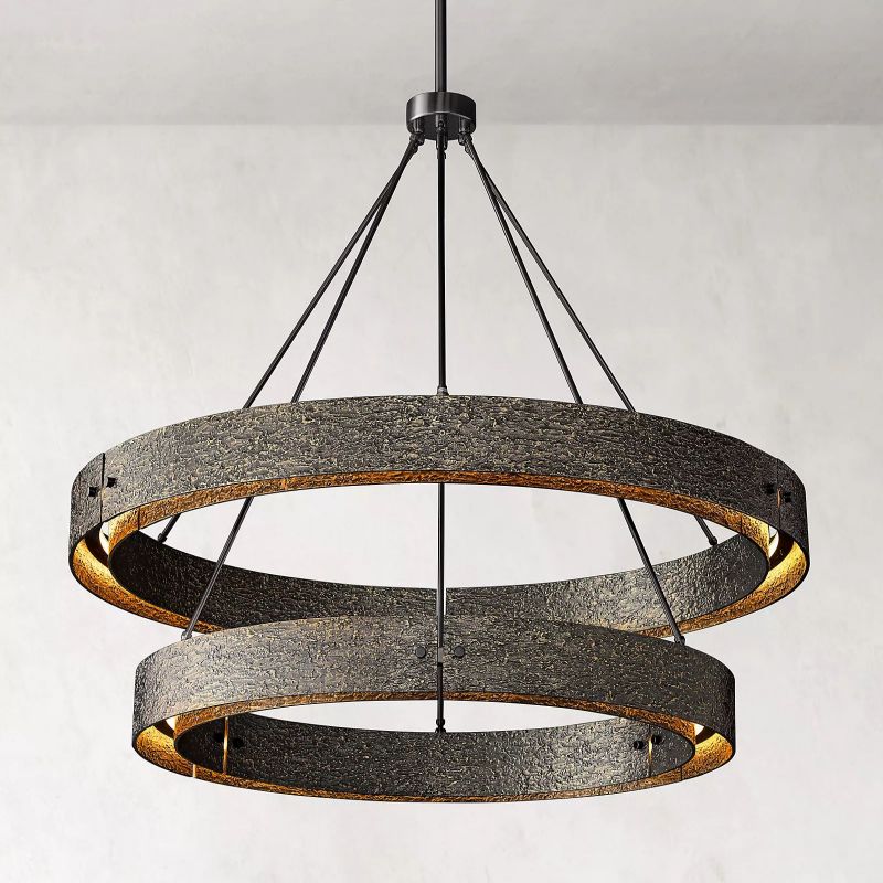 Vilary 2 - tier Round Chandelier 60" - fovolighting