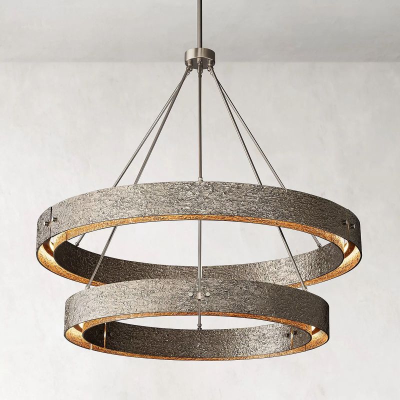 Vilary 2 - tier Round Chandelier 60" - fovolighting