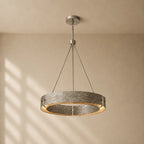 Vilary Round Chandelier - Pewter / 36’’