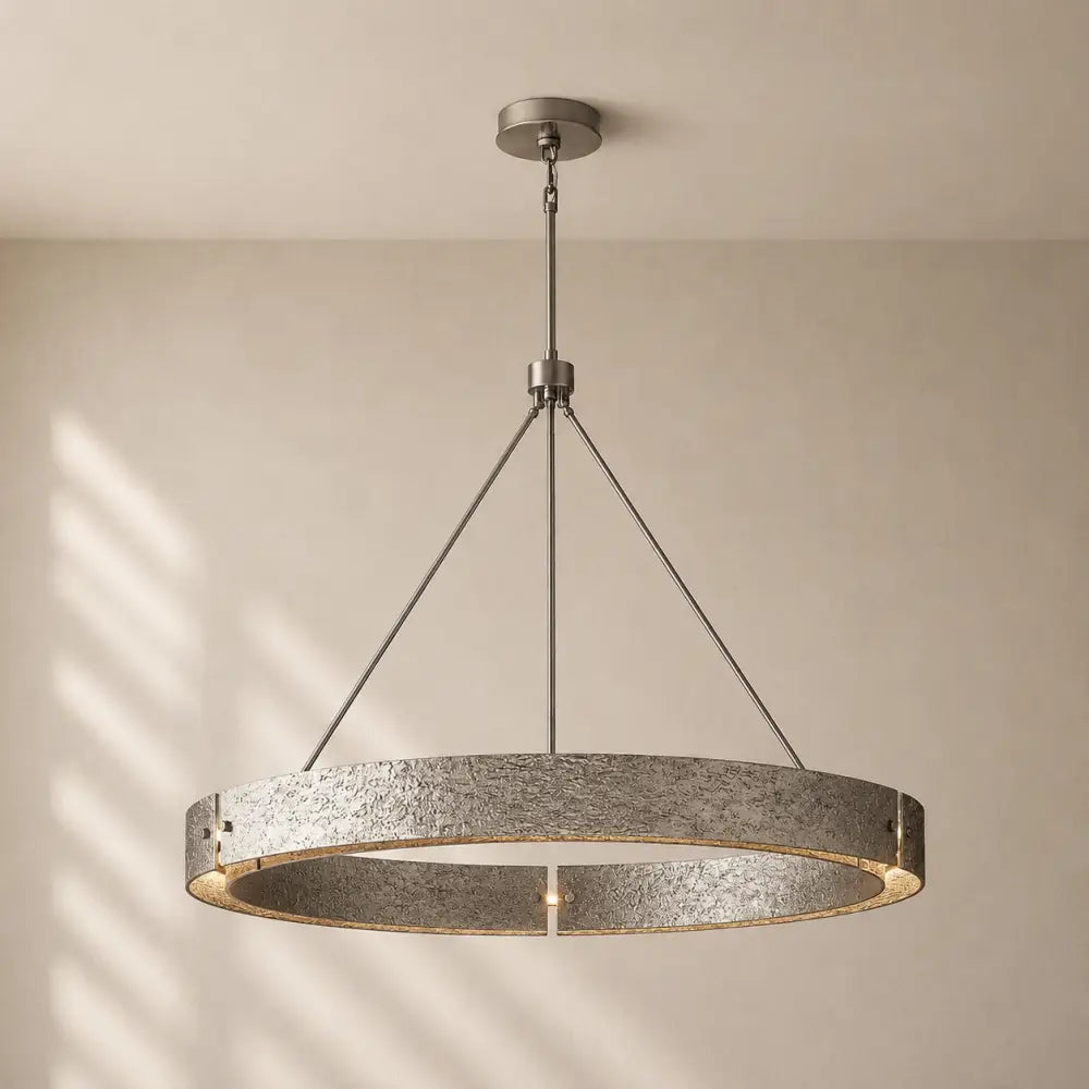 Vilary Round Chandelier - Pewter / 60’’