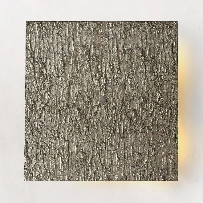 Vilary Square Sconce Solid Brass Wall Light Fixture - fovolighting