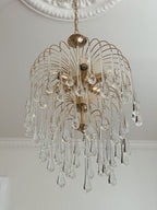 Vintage – Murano chandelier – Teardrop – 68 drops – Clear - fovolighting