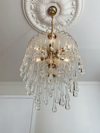 Vintage – Murano chandelier – Teardrop – 68 drops – Clear - fovolighting