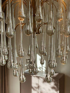Vintage – Murano chandelier – Teardrop – 68 drops – Clear - fovolighting