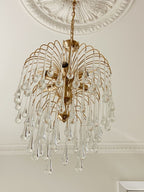 Vintage – Murano chandelier – Teardrop – 68 drops – Clear - fovolighting
