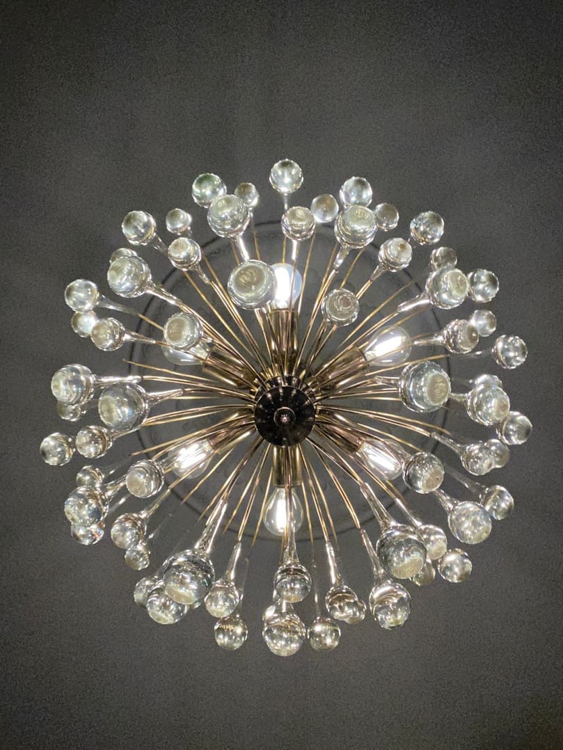 Vintage – Murano chandelier – Teardrop – 68 drops – Clear - fovolighting