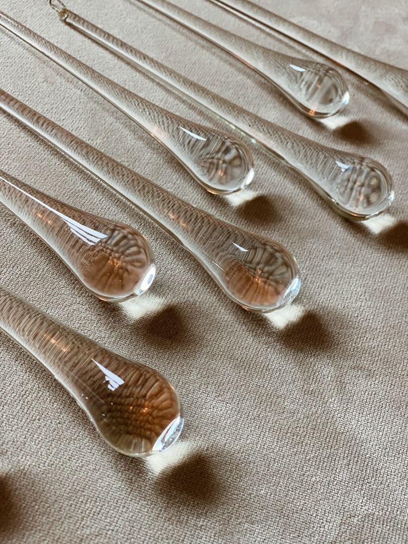 Vintage – Murano chandelier – Teardrop – 68 drops – Clear - fovolighting