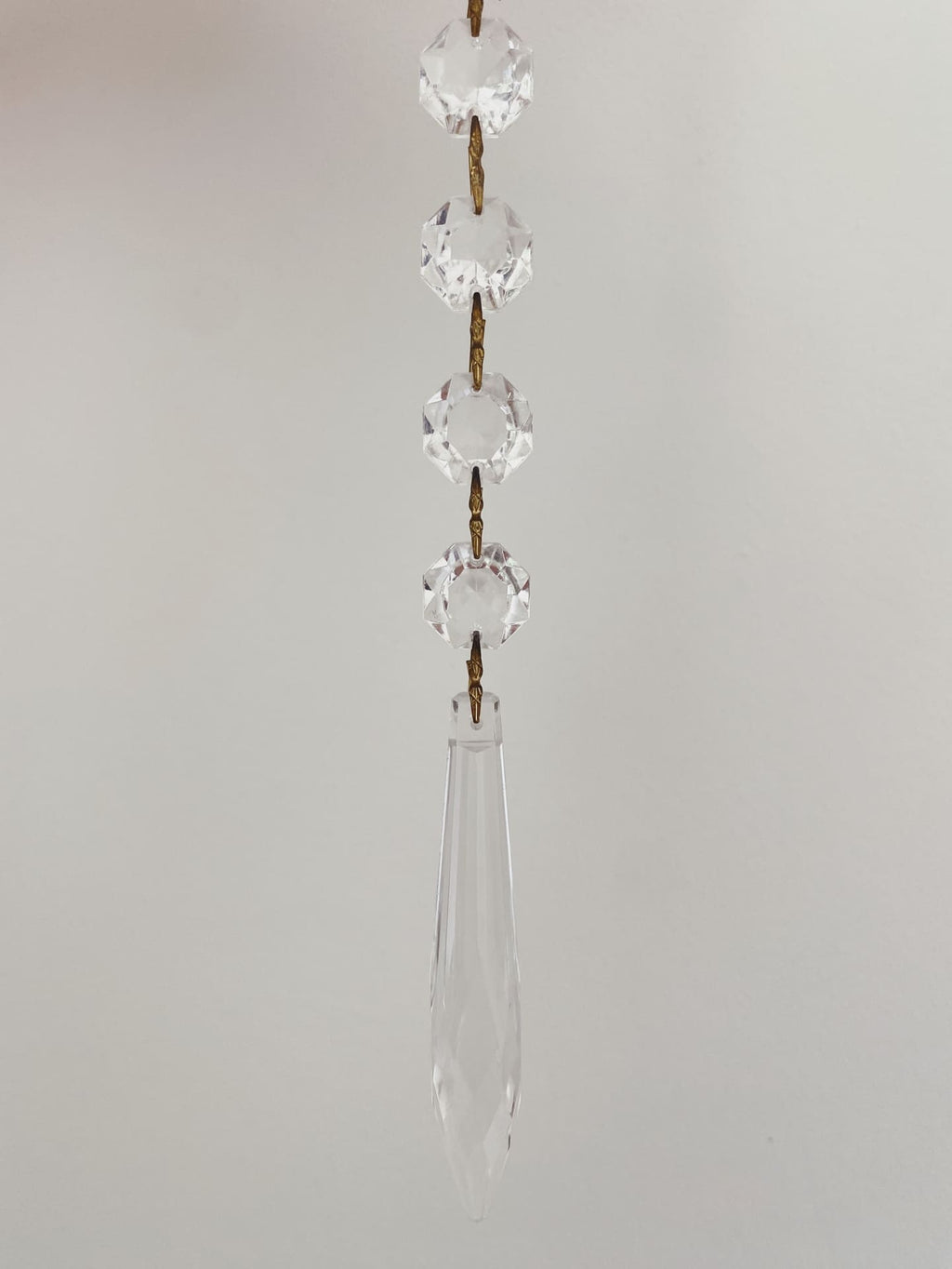 Vintage – Murano Teardrops Chandelier – 70s – Pink prisms - fovolighting