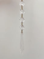 Vintage – Murano Teardrops Chandelier – 70s – Pink prisms - fovolighting
