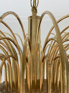 Vintage – Murano Teardrops Chandelier – 70s – Pink prisms - fovolighting