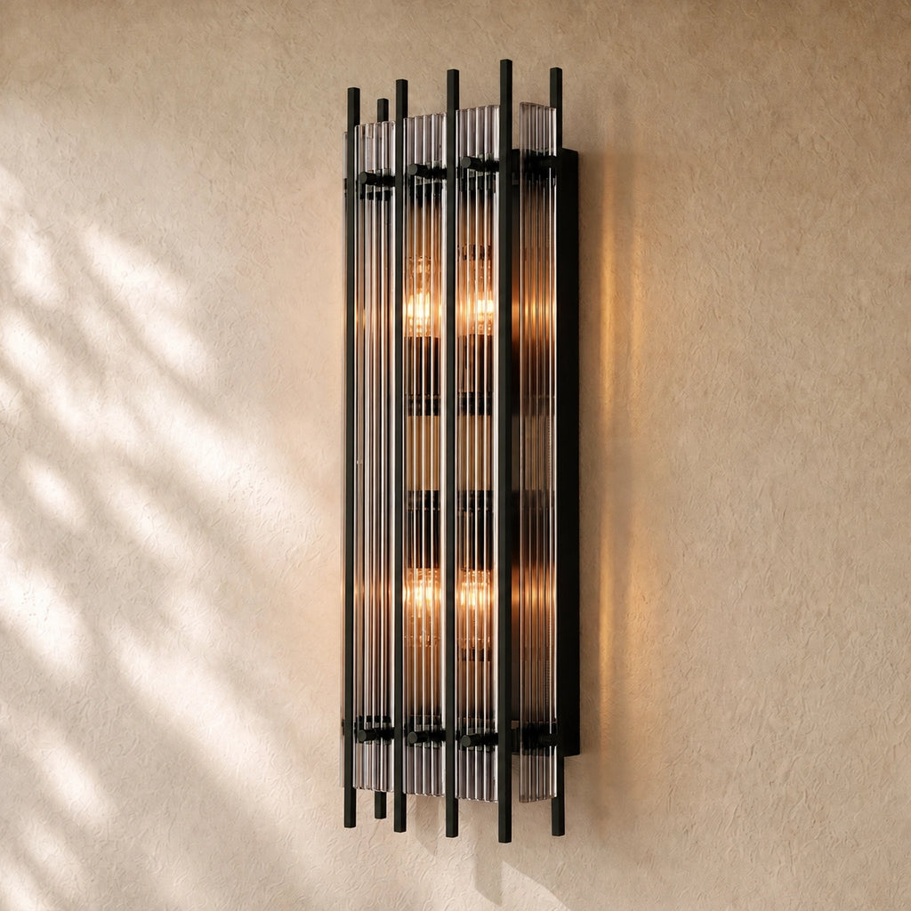 San Marcon Glass Grand Rectangular Sconce