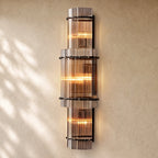 San Marcon Glass Grand Round Sconce