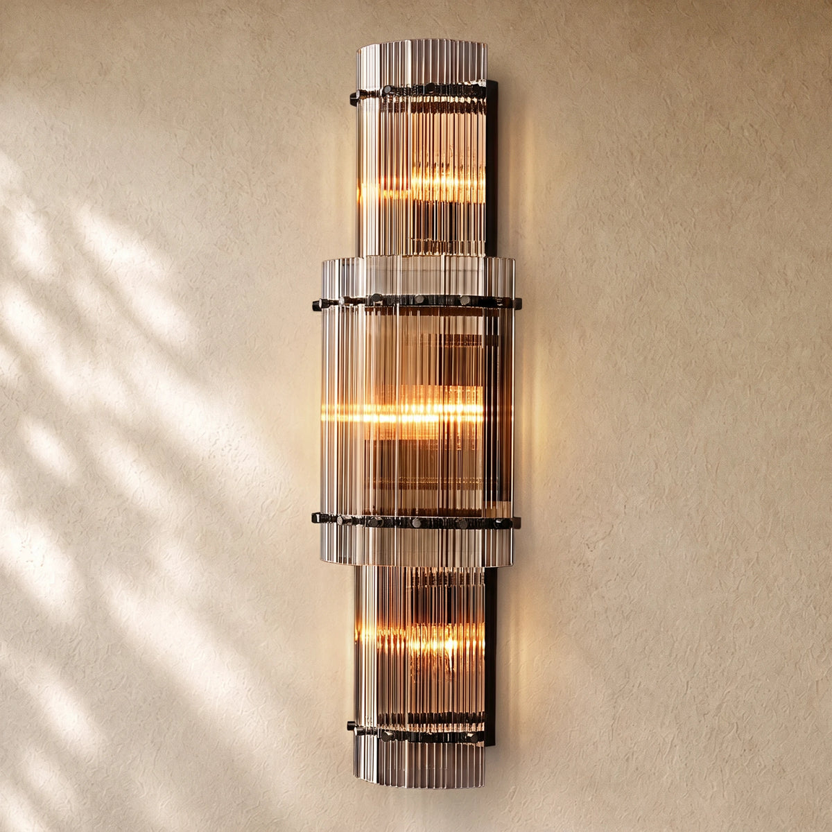 San Marcon Glass Grand Round Sconce