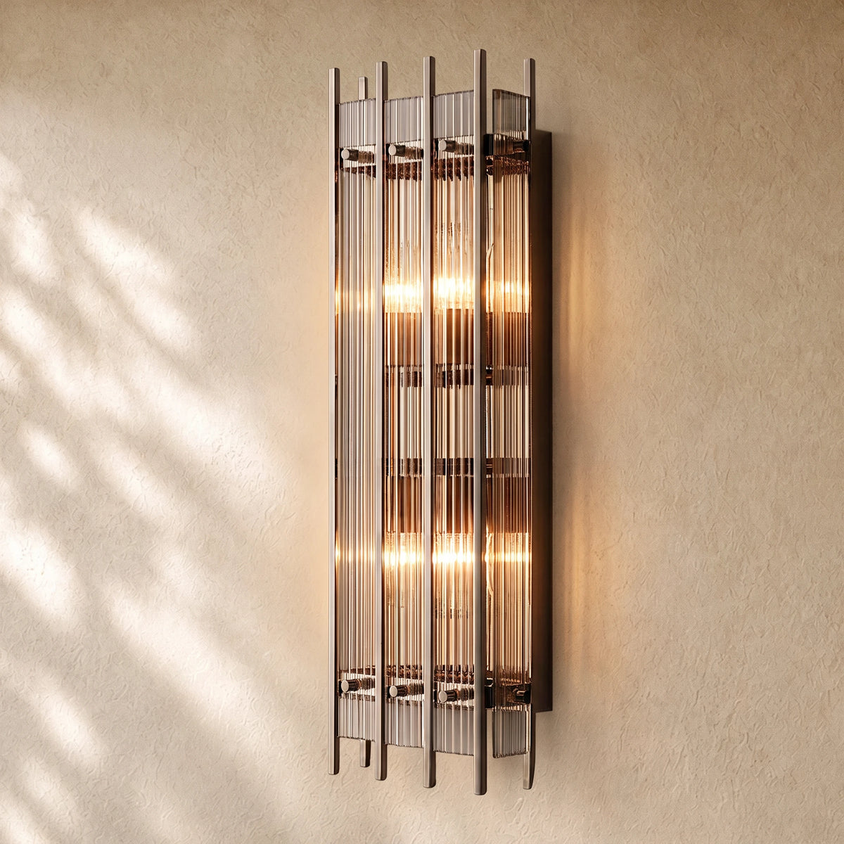 San Marcon Glass Grand Rectangular Sconce