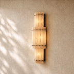 San Marcon Alabaster Grand Round Sconce