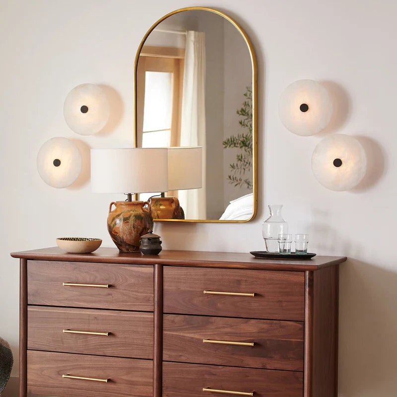 Witney Marble & Copper Wall Sconce - fovolighting