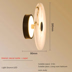 Witney Marble & Copper Wall Sconce - fovolighting